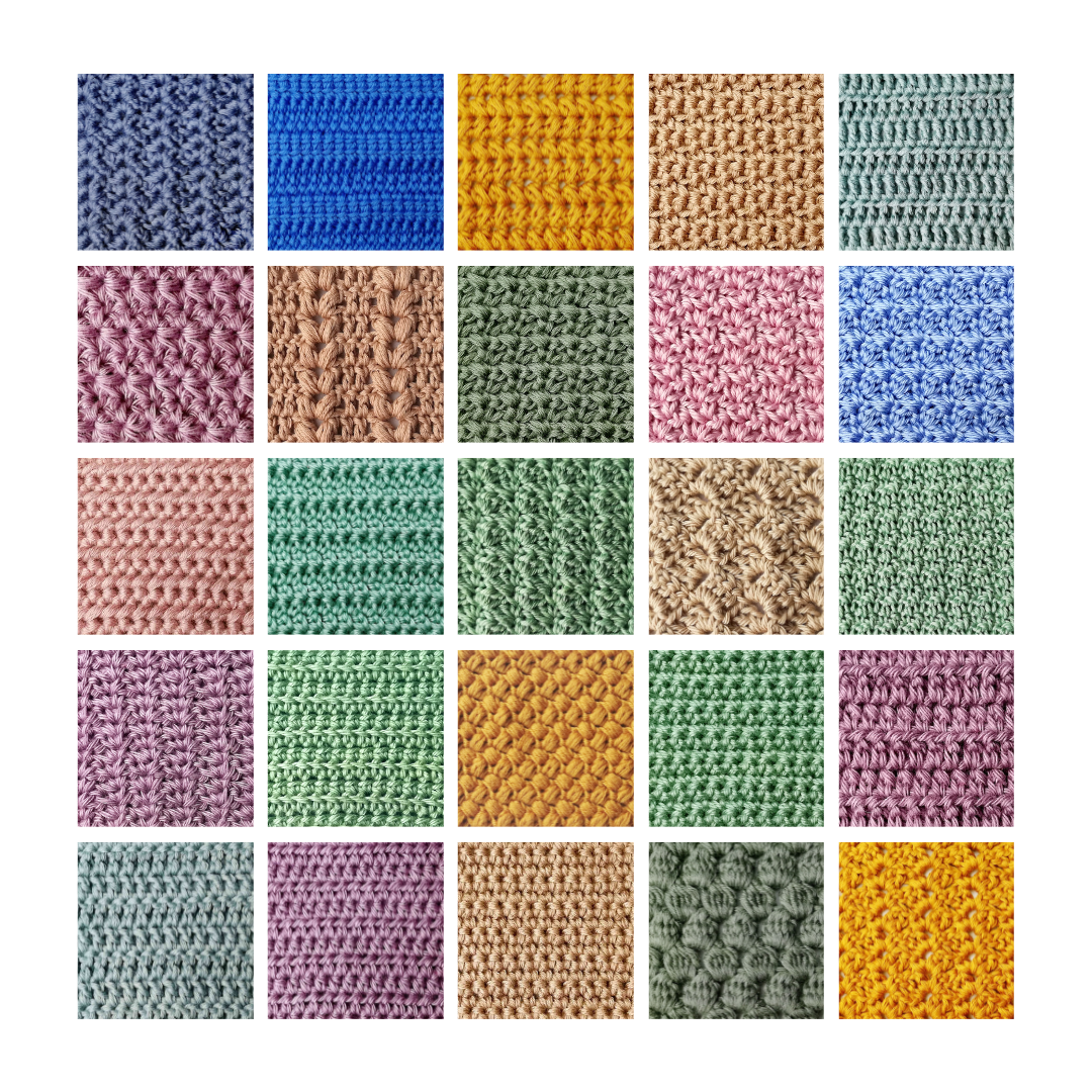 60+ Reversible Crochet Stitches