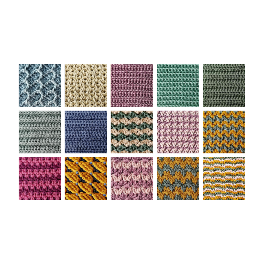 60+ Reversible Crochet Stitches