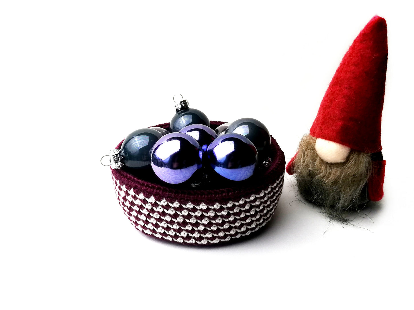 Christmas crochet basket Jane