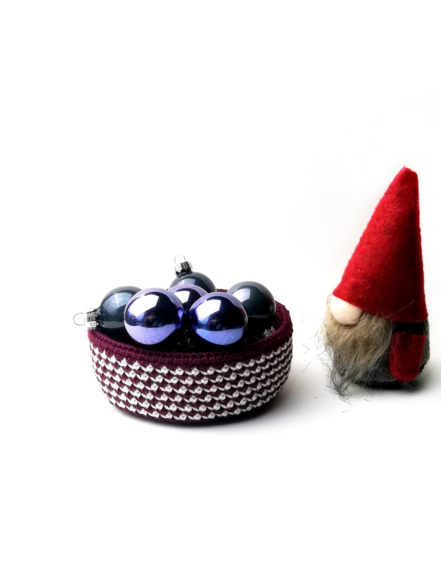 Christmas crochet basket Jane
