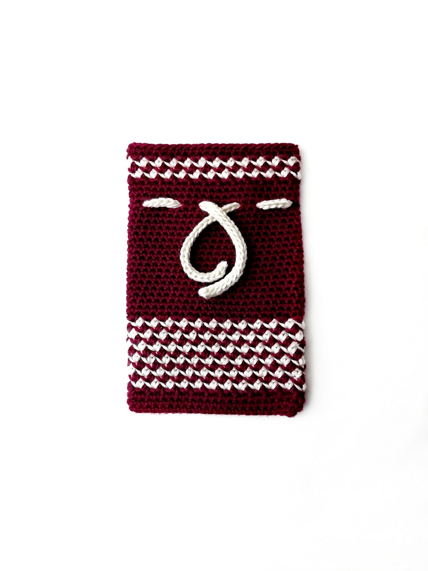 Christmas crochet drawstring bag Jane