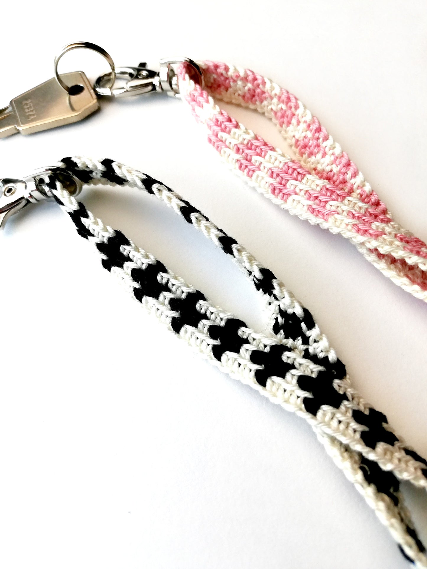 Two easy tapestry crochet keychains