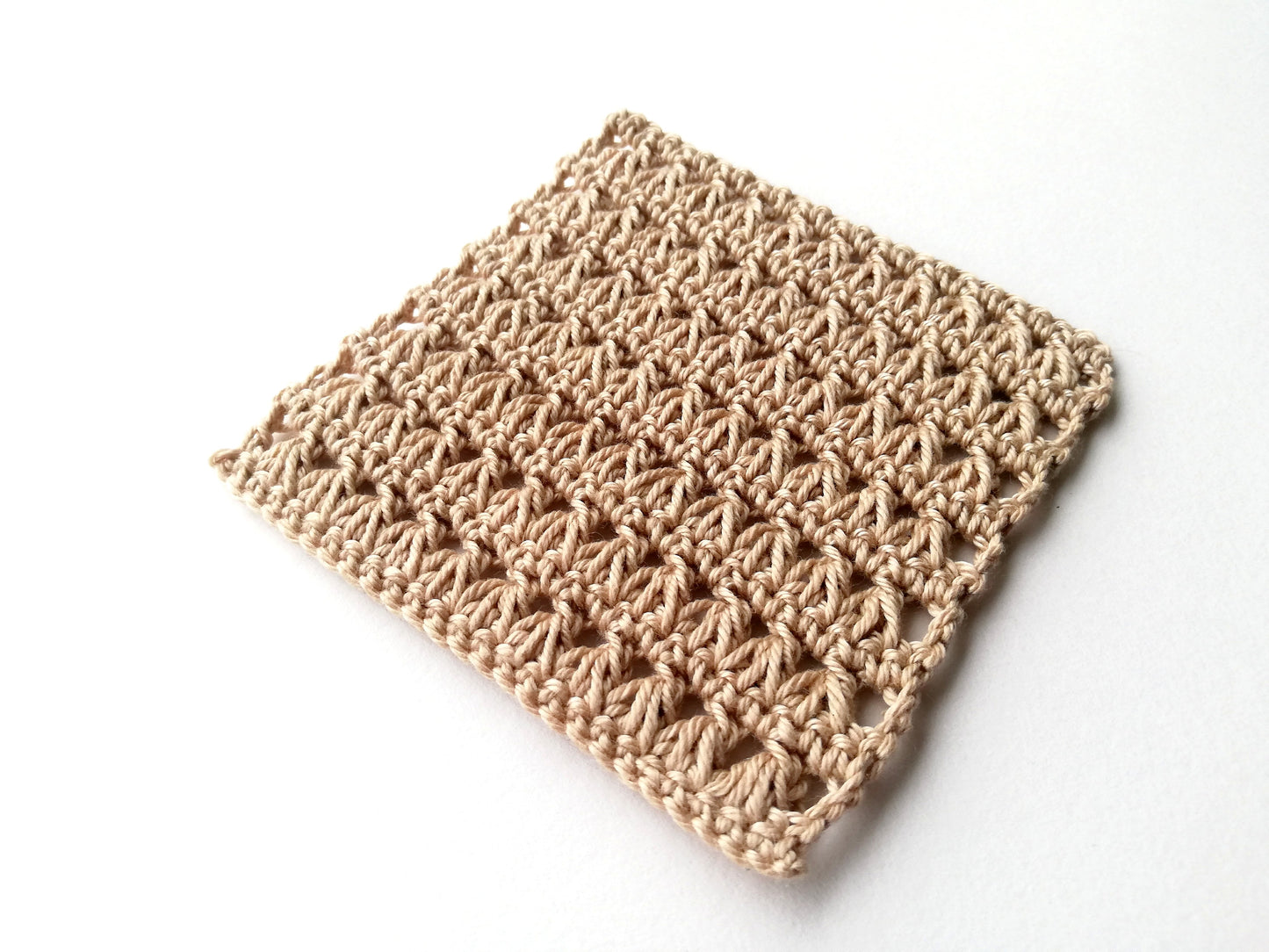 Triad stitch coaster