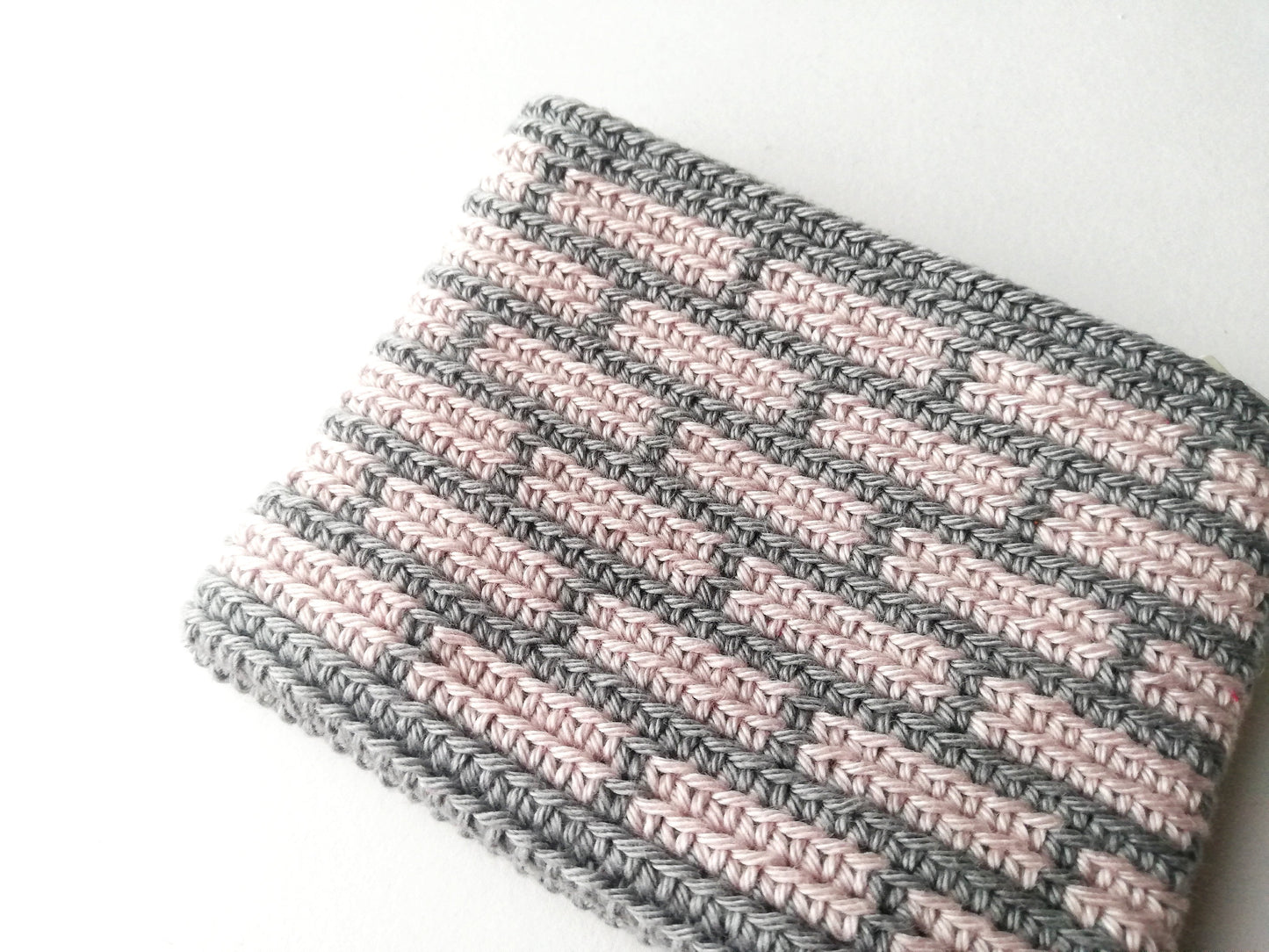 Monedero en crochet tapestry Ladrillos