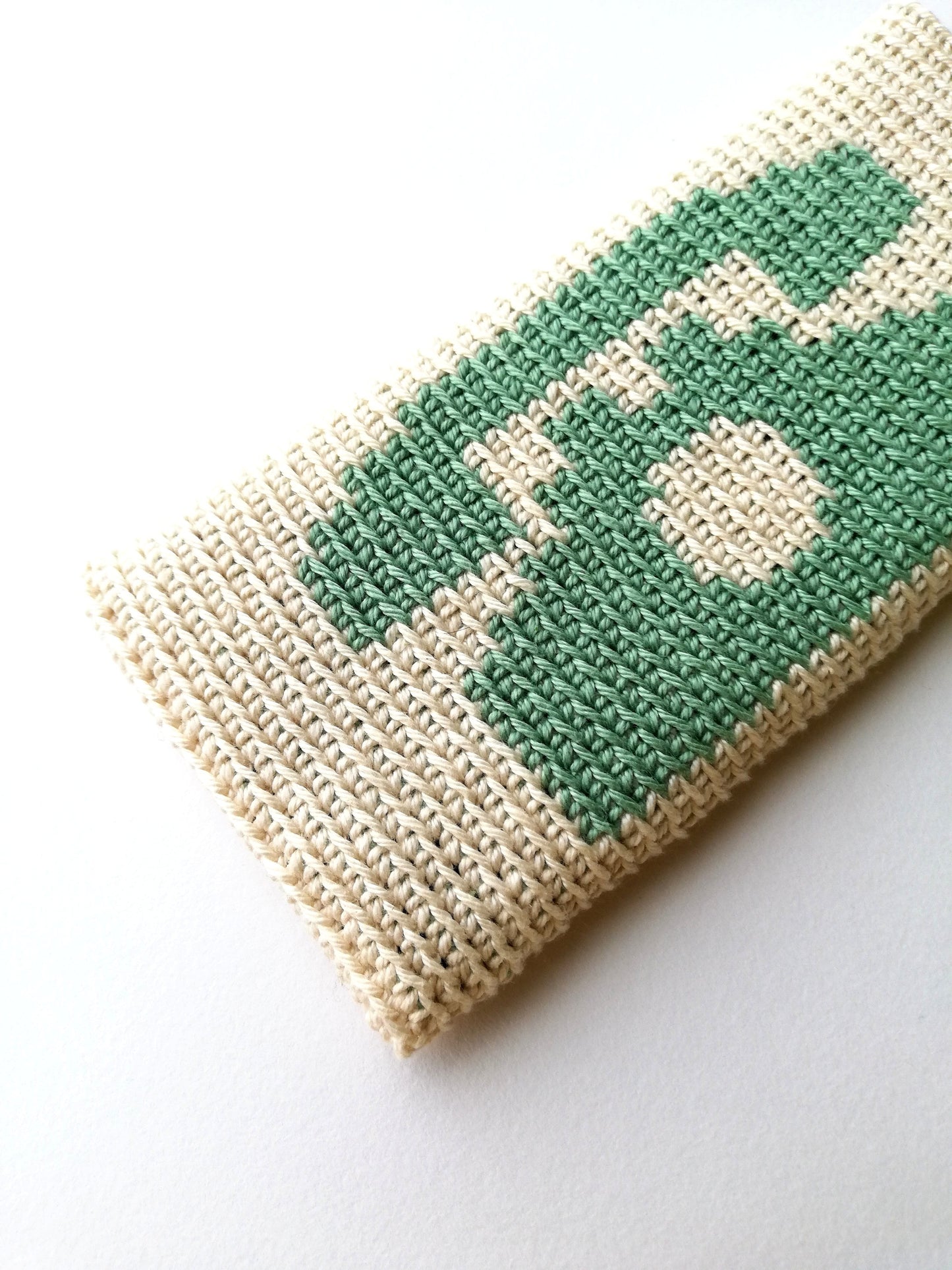 Funda para teléfono estilo vintage en crochet