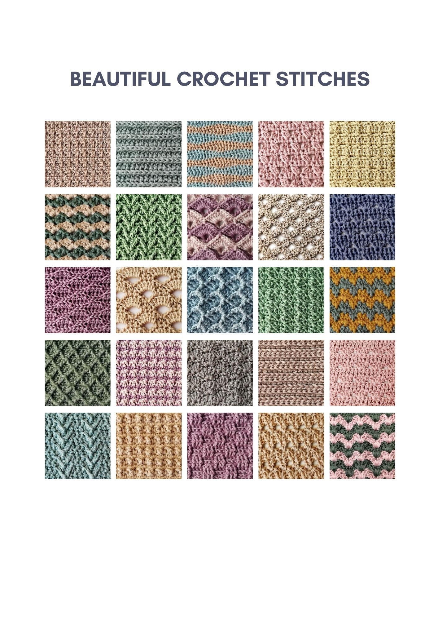 Beautiful crochet stitches Volume 1