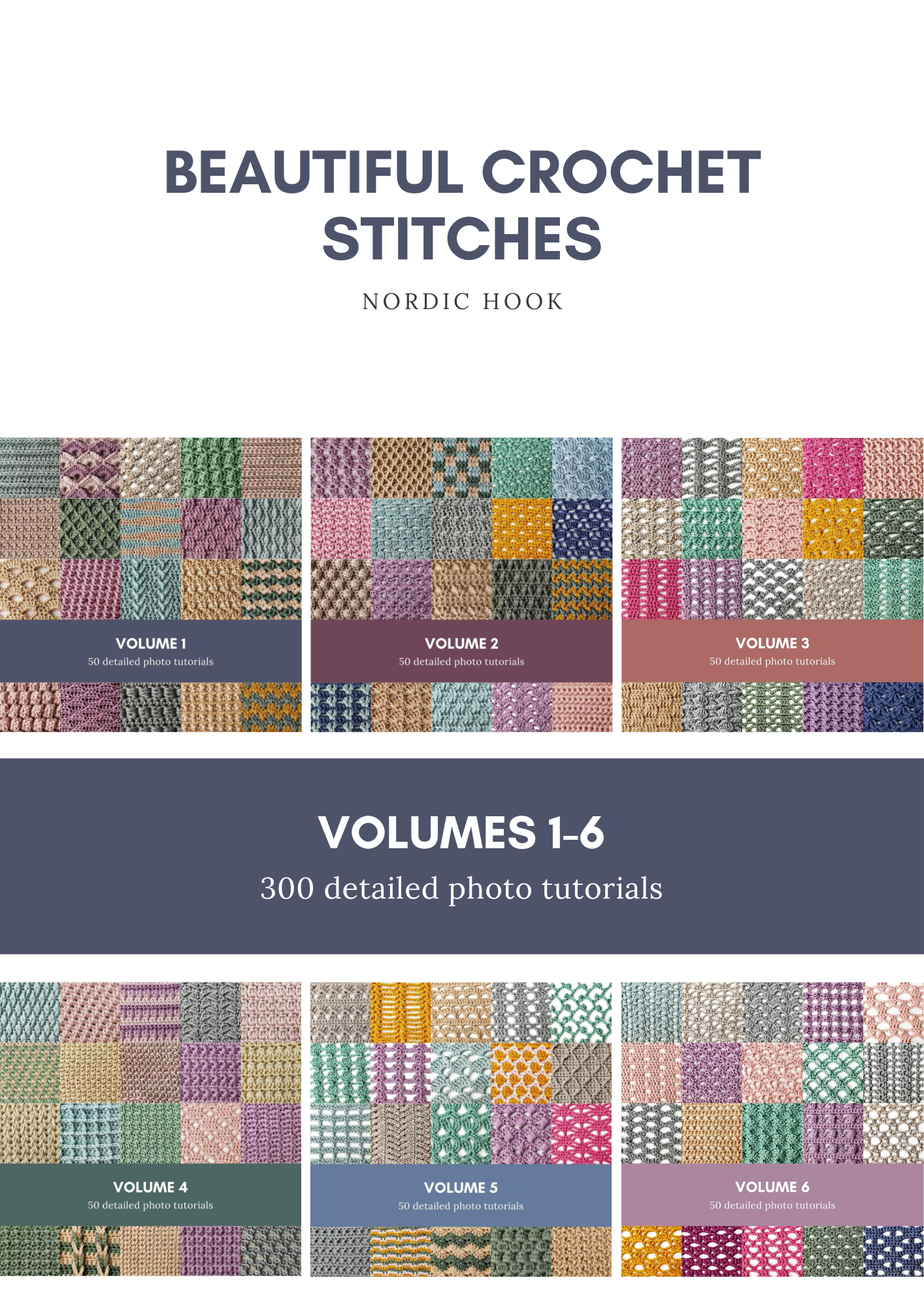 E-Book Bundle Beautiful Crochet Stitches Volumes 1-6