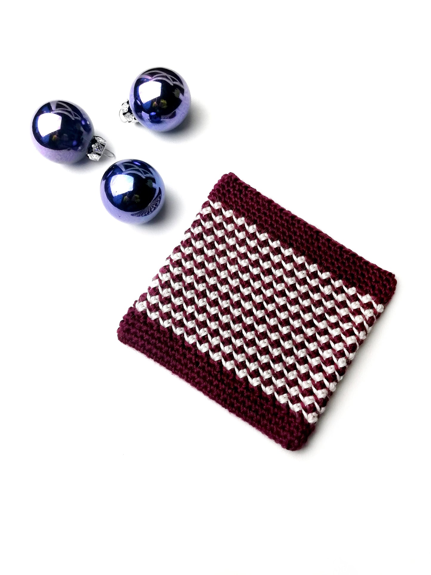 Christmas crochet coaster Jane