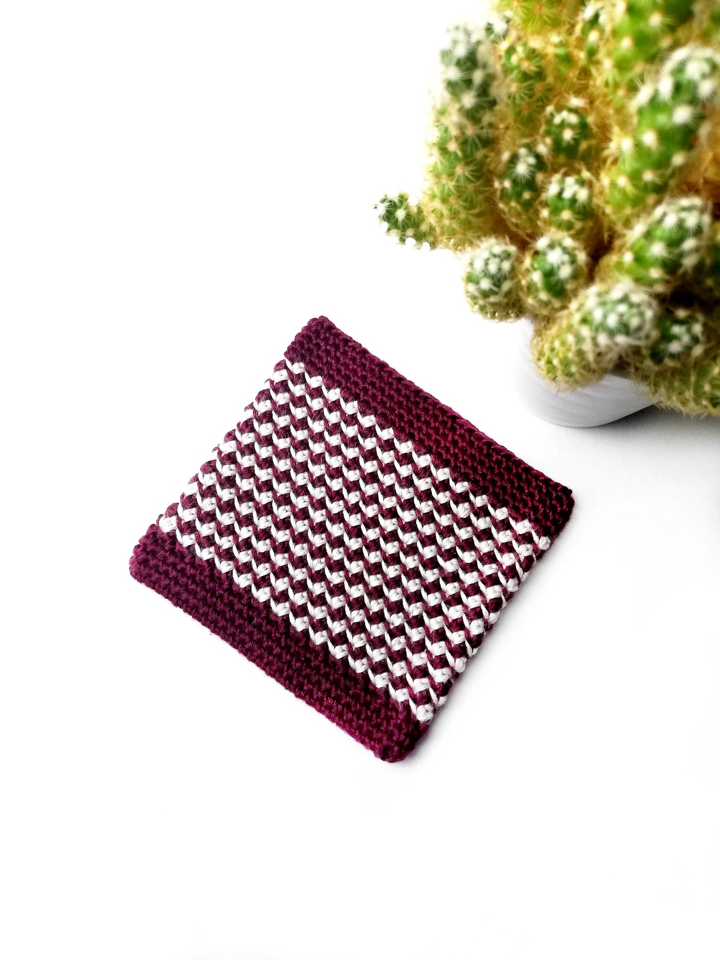 Christmas crochet coaster Jane