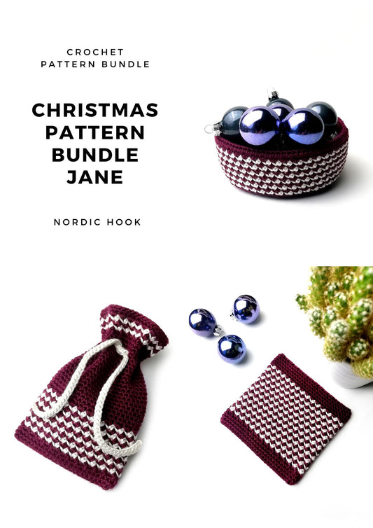 Christmas crochet pattern bundle Jane