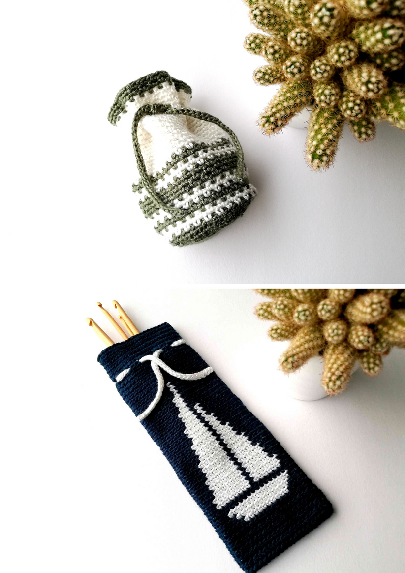 Pattern bundle: 10 beautiful crochet drawstring bags – Nordic Hook