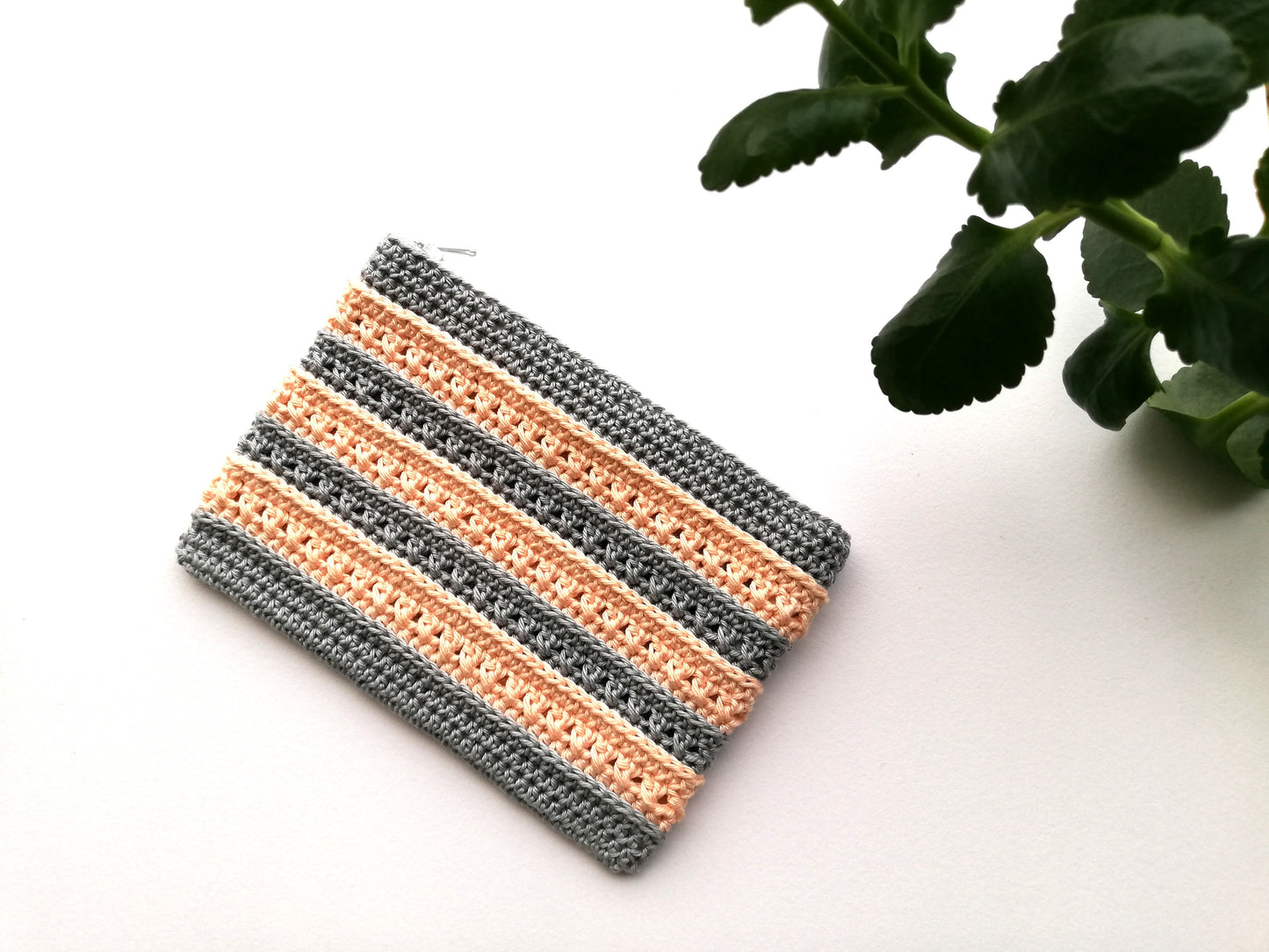 Cross stitch zipper pouch