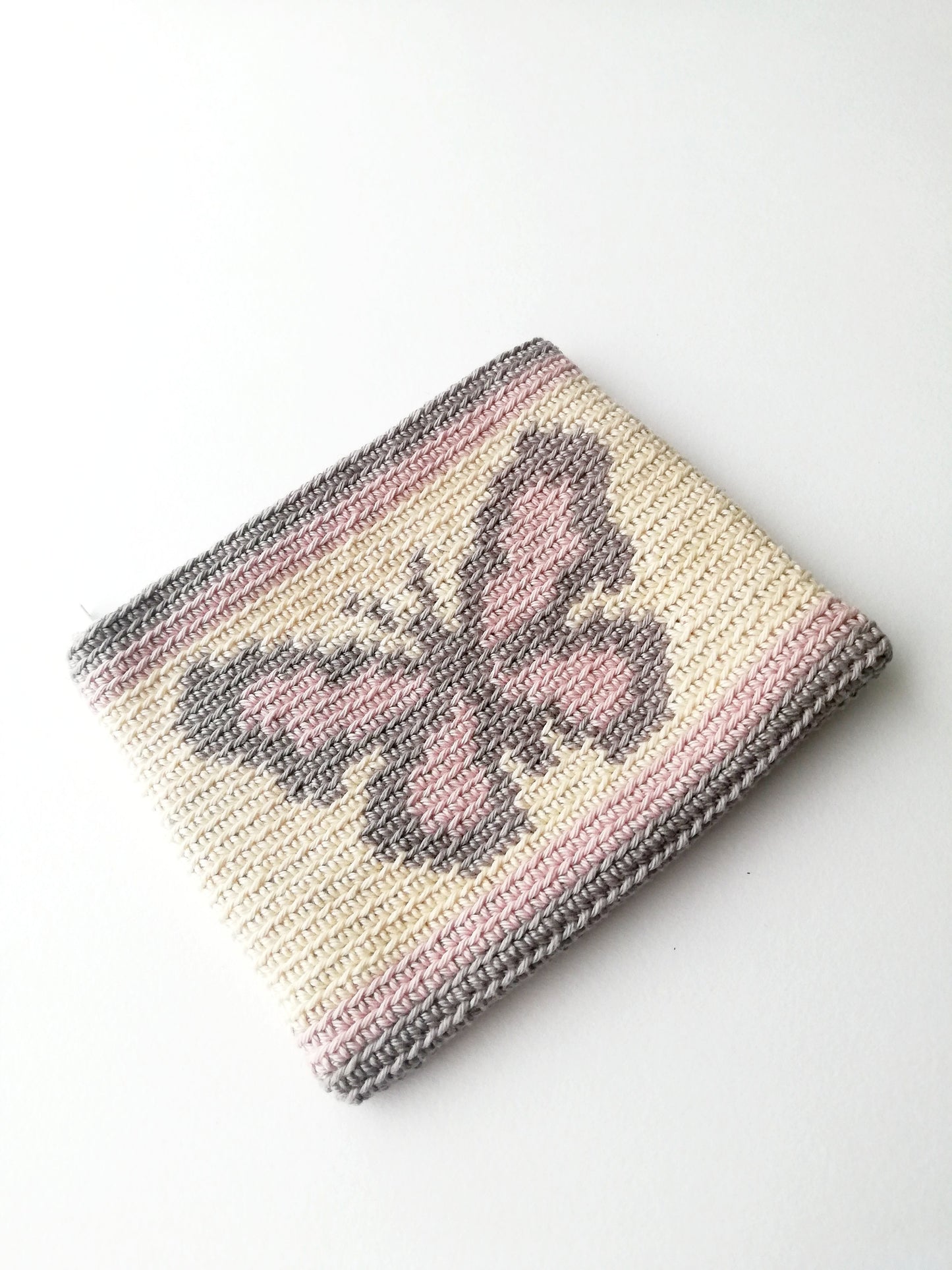 Tapestry crochet zipper pouch Butterfly