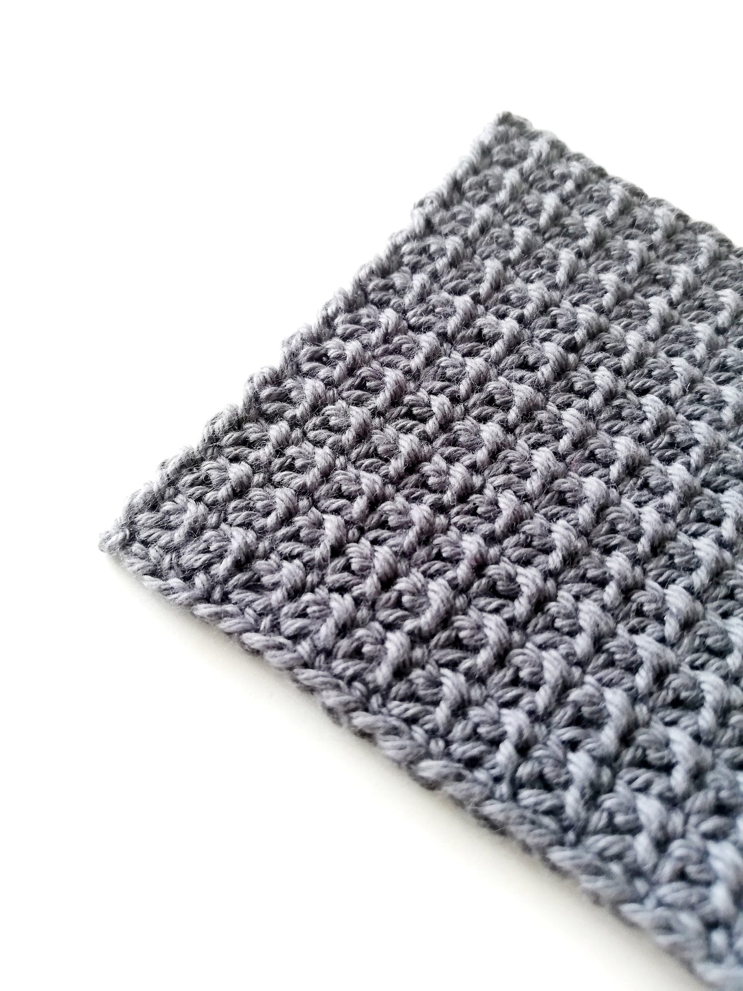 Simple single crochet mesh stitch coaster