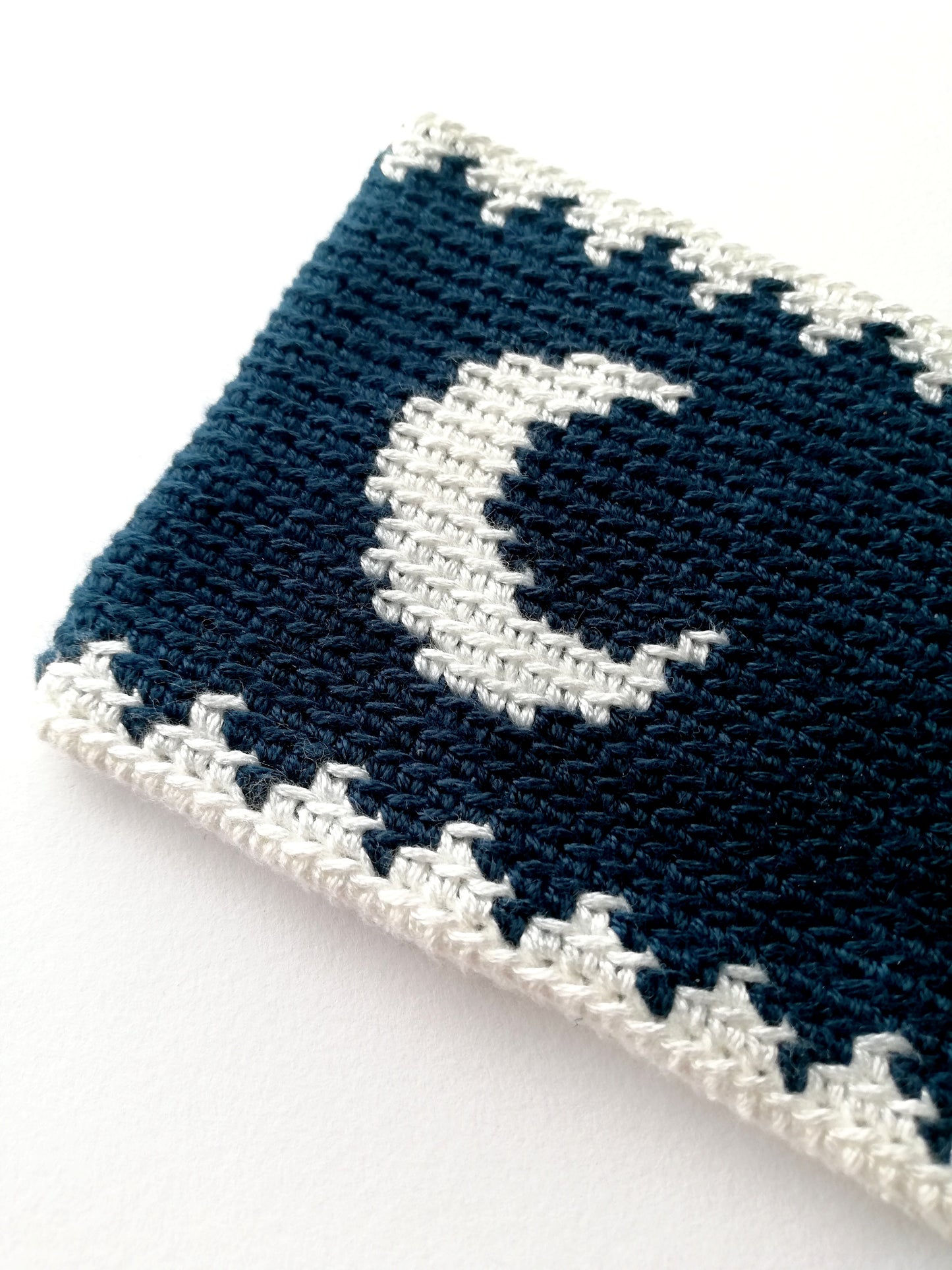 Tapestry crochet zipper pouch Moon