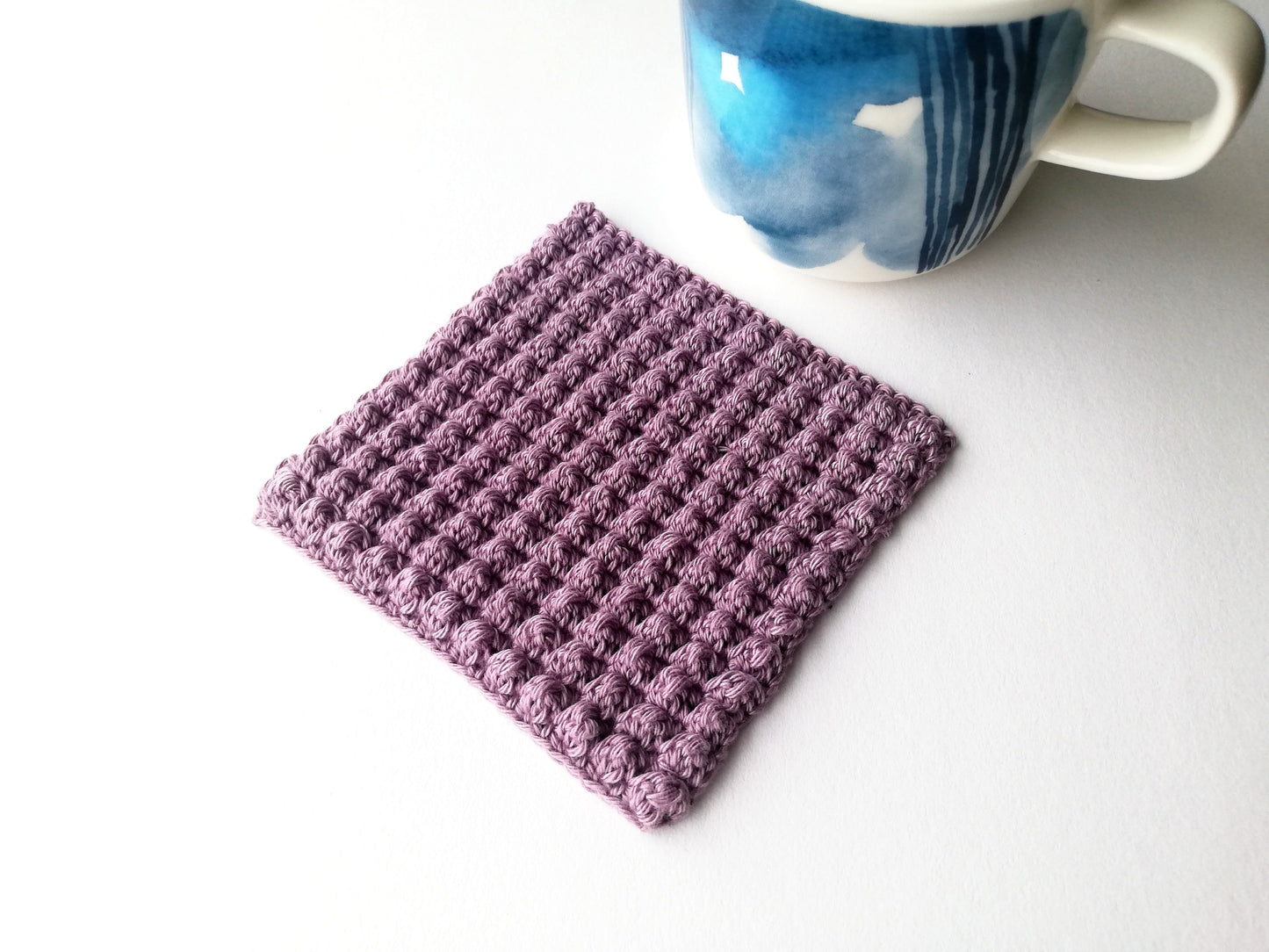Paquete de pratrones: 10 posavasos sencillos en crochet