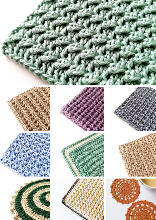 Pattern bundle: 10 easy crochet coasters