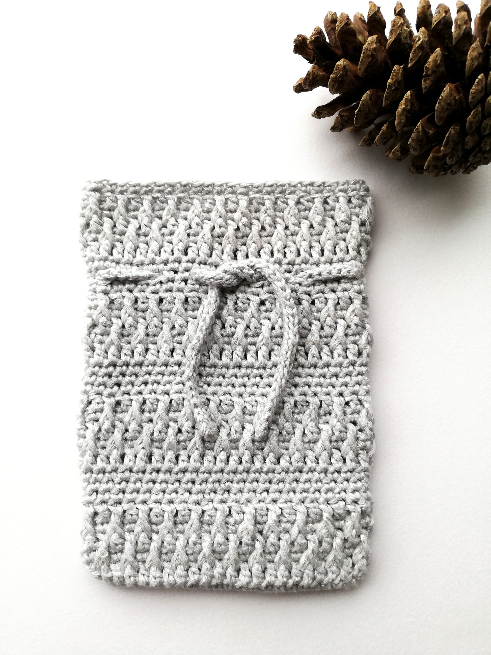 Crochet pattern: small alpine stitch bag
