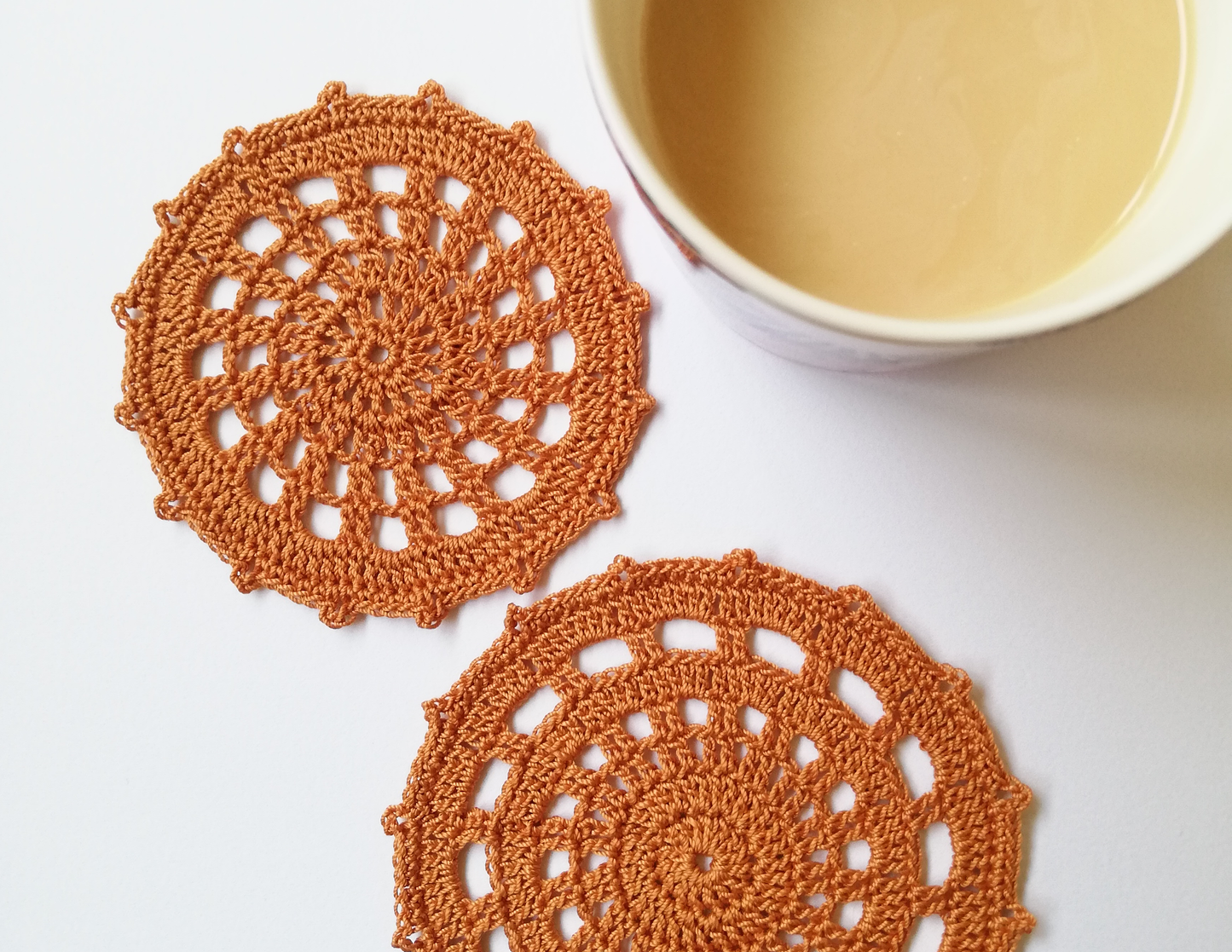 Paquete de pratrones: 10 posavasos sencillos en crochet