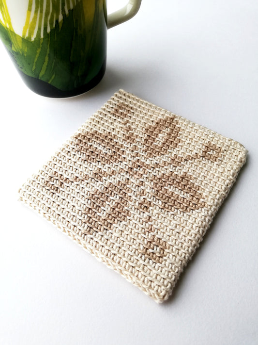 Tapestry crochet coaster