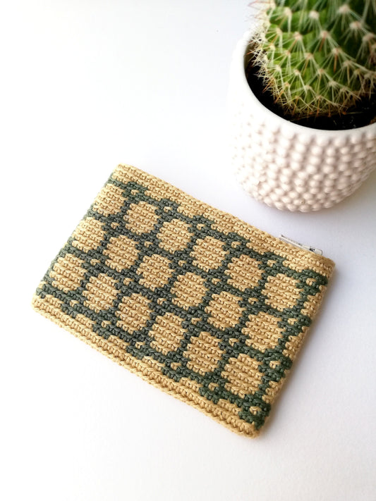Monedero en crochet tapestry Madison