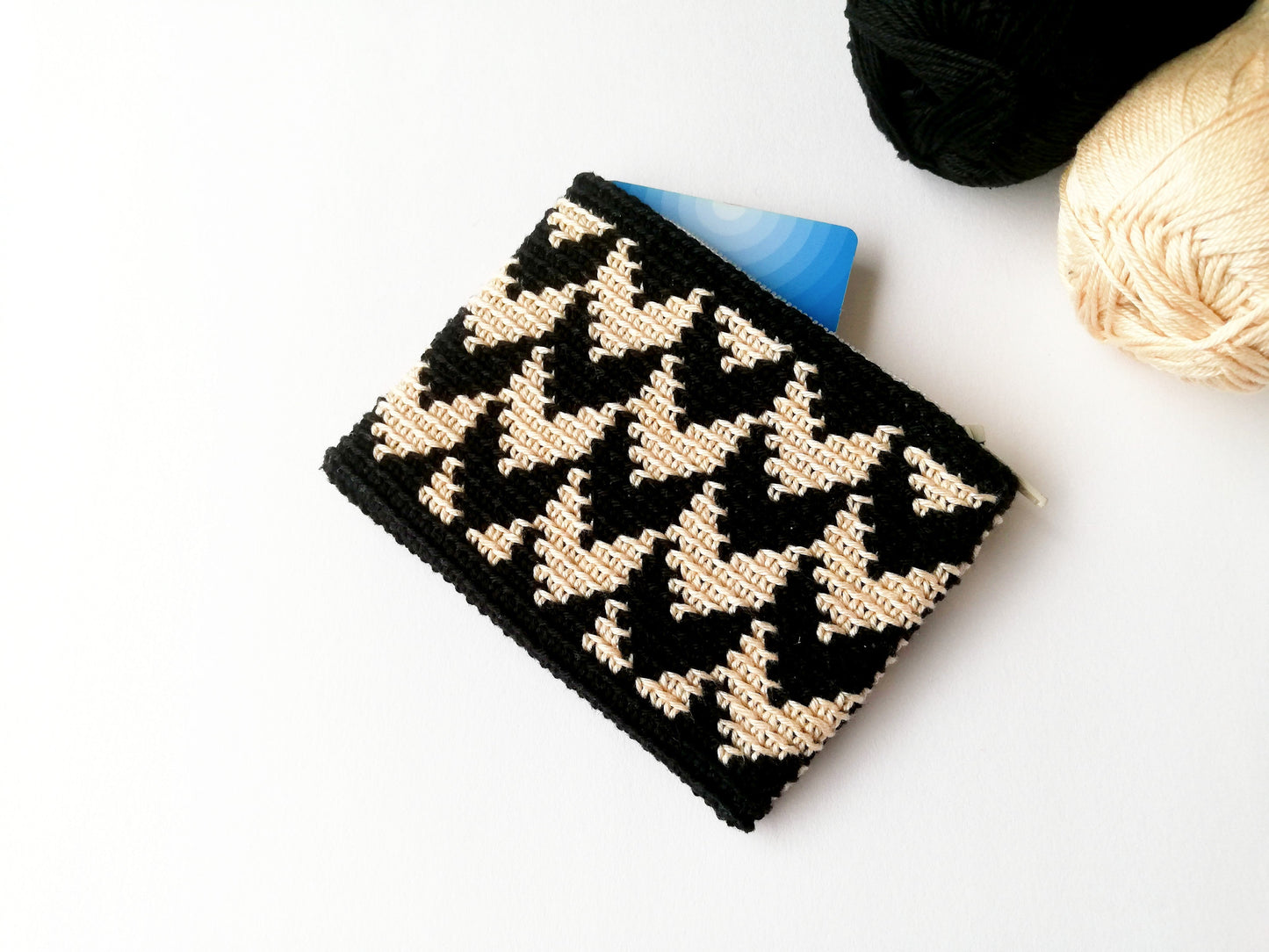 Monedero en crochet tapestry Mila