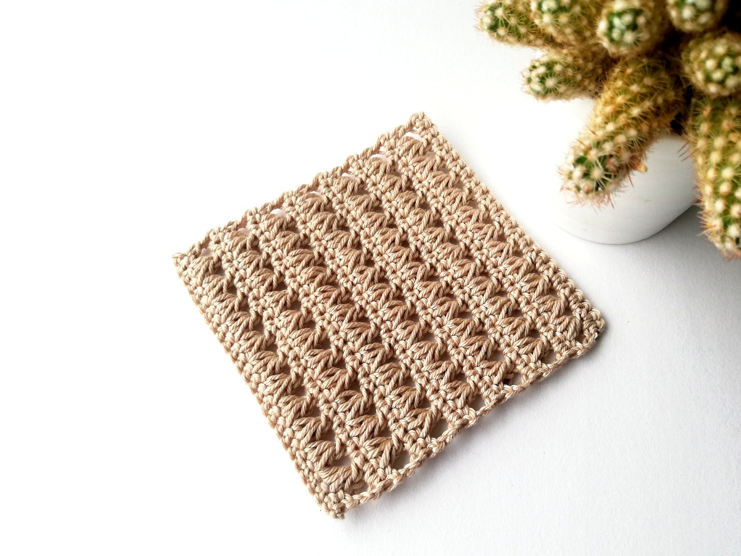 Paquete de pratrones: 10 posavasos sencillos en crochet