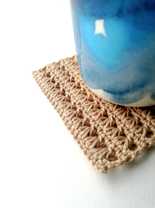 Triad stitch coaster