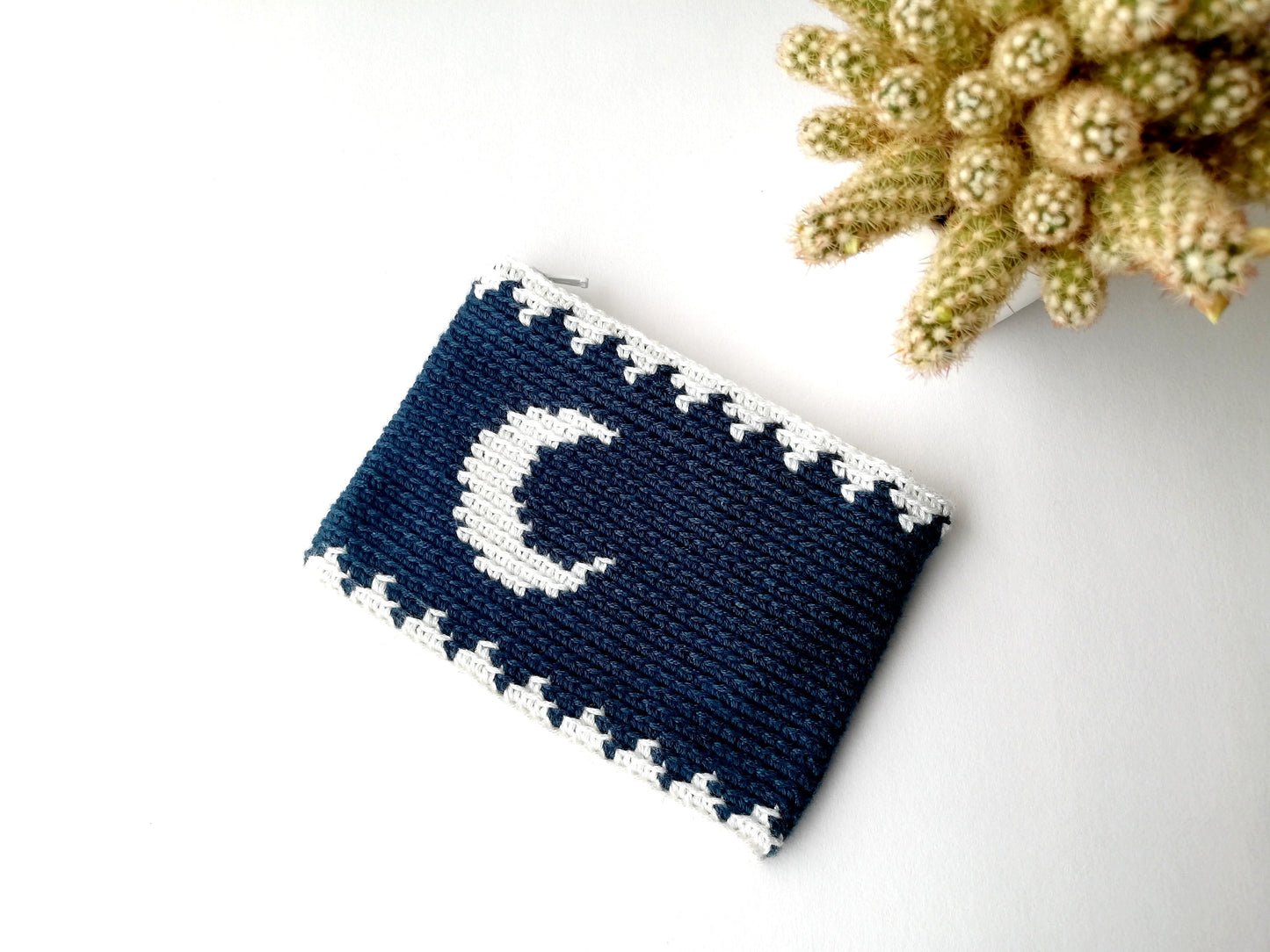 Monedero en crochet tapestry Luna